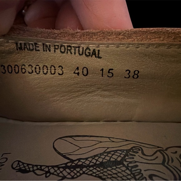 Fly London Women's Mustard and Gray Wedges with a band of Cream - Picture 8 of 8